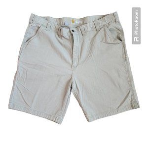 Men's Tan Carhartt Rugged Flex Rigby Work Shorts (44)